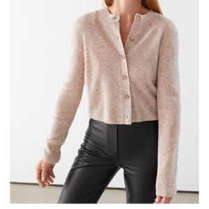 Alpaca Blend Button Up Cardigan